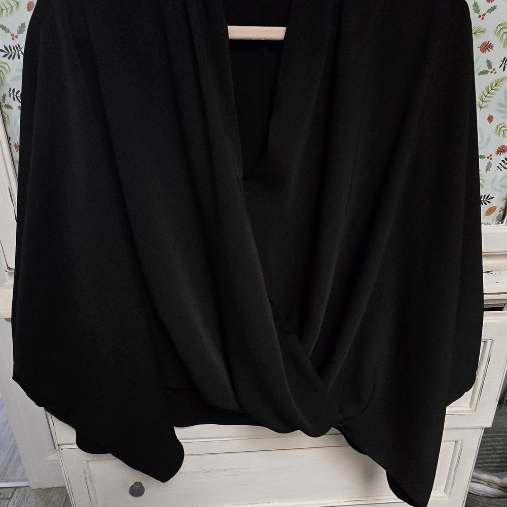 Alfani Elegant Black Women's Poncho